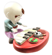 Funky baby 3D sticker2 sticker #1489883