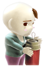 Funky baby 3D sticker2 sticker #1489884