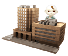 Funky baby 3D sticker2 sticker #1489888