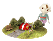 Funky baby 3D sticker2 sticker #1489892