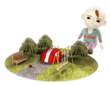 Funky baby 3D sticker2 sticker #1489892