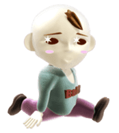 Funky baby 3D sticker2 sticker #1489905