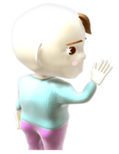 Funky baby 3D sticker2 sticker #1489919