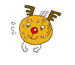"Tonatona" the red-nosed reindeer-man sticker #1489920