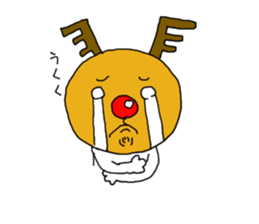 "Tonatona" the red-nosed reindeer-man sticker #1489922