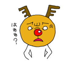 "Tonatona" the red-nosed reindeer-man sticker #1489942