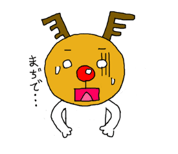 "Tonatona" the red-nosed reindeer-man sticker #1489958