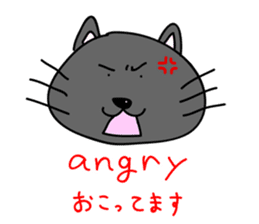 a bilingual cat Sun-chan sticker #1490729