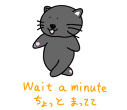 a bilingual cat Sun-chan sticker #1490746