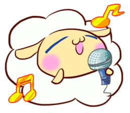 Pretty sheep sticker #1491599