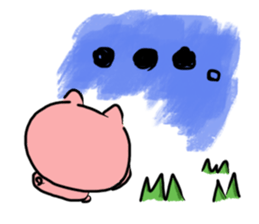 Buu of a baby pig sticker #1491868