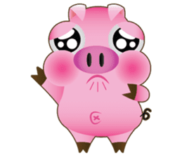 Pink Pig Lady sticker #1492448