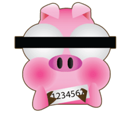 Pink Pig Lady sticker #1492464