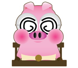Pink Pig Lady sticker #1492468