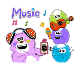 Lovie Bear and the Marimonsters sticker #1492548