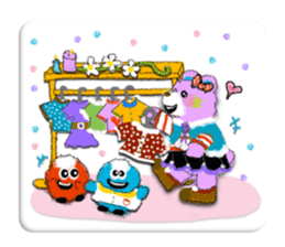 Lovie Bear and the Marimonsters sticker #1492549