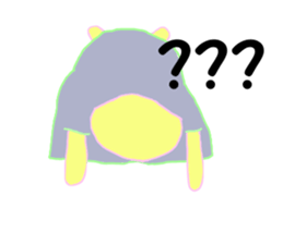 queasy !?Yellow cat sticker #1492637