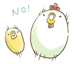 Parent-child of chicken sticker #1492941