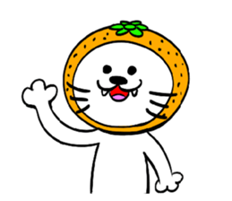 Orange cat sticker #1493720