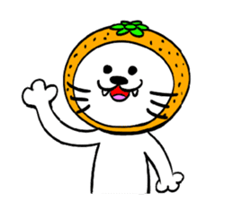 Orange cat sticker #1493720