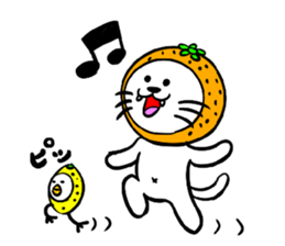 Orange cat sticker #1493721