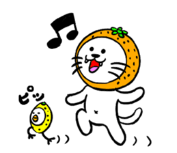 Orange cat sticker #1493721