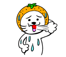 Orange cat sticker #1493723