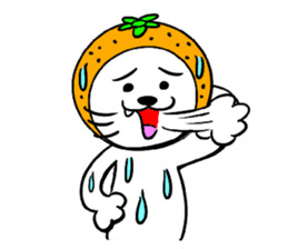 Orange cat sticker #1493723