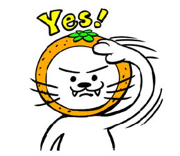 Orange cat sticker #1493724