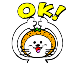 Orange cat sticker #1493725