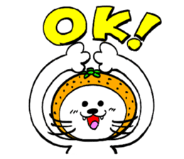 Orange cat sticker #1493725