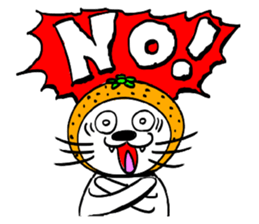 Orange cat sticker #1493726