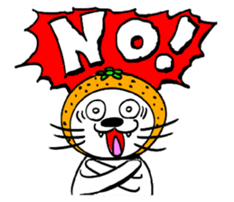 Orange cat sticker #1493726