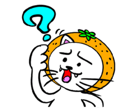 Orange cat sticker #1493731