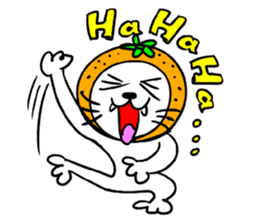 Orange cat sticker #1493733