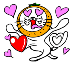 Orange cat sticker #1493734