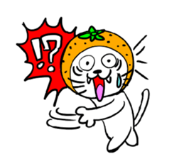 Orange cat sticker #1493737