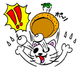 Orange cat sticker #1493738