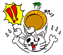 Orange cat sticker #1493738