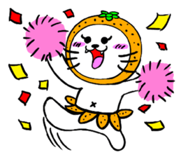 Orange cat sticker #1493740