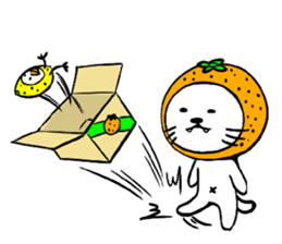 Orange cat sticker #1493743