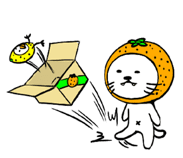 Orange cat sticker #1493743