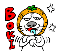 Orange cat sticker #1493745