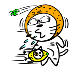 Orange cat sticker #1493749