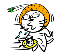 Orange cat sticker #1493749