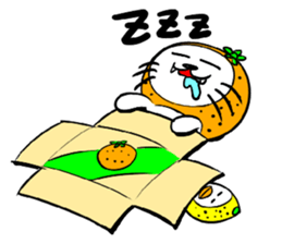 Orange cat sticker #1493752