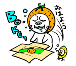 Orange cat sticker #1493753