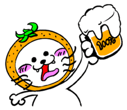 Orange cat sticker #1493754