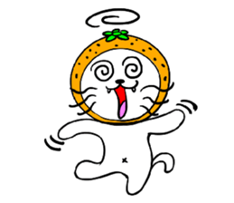 Orange cat sticker #1493757