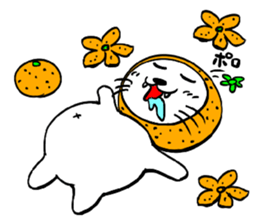 Orange cat sticker #1493758